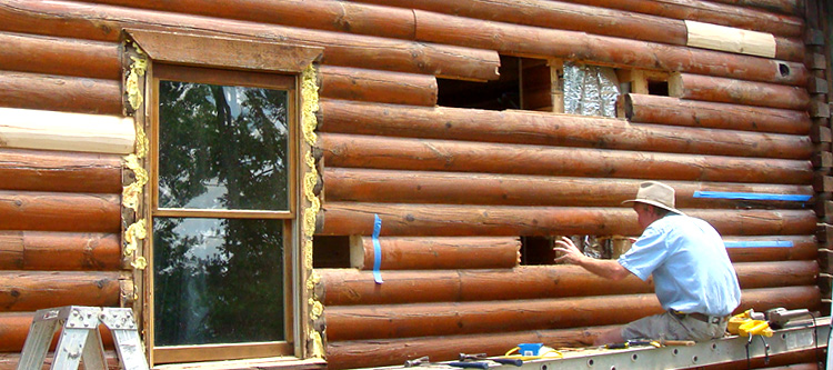 Log Home Repair Peebles, Ohio